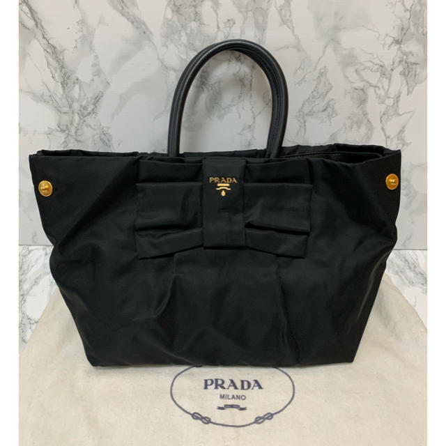 PRADA プラダ リボン　バッグ　ナイロントートバッグ　ハンドバック