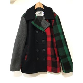 schott クレイジーパターン Pコート-