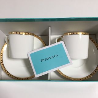 ティファニー(Tiffany & Co.)のティファニーゴールドバンド
ペアデミカップ&ソーサー(食器)