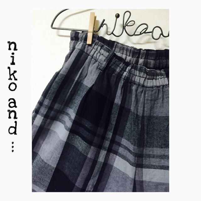 niko and...(ニコアンド)のチェックゆるパンツ nikoand... レディースのパンツ(デニム/ジーンズ)の商品写真