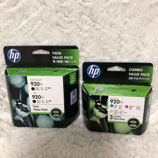ヒューレットパッカード(HP)の新品 hp 920XL インクカートリッジ 黒2個  3色(PC周辺機器)