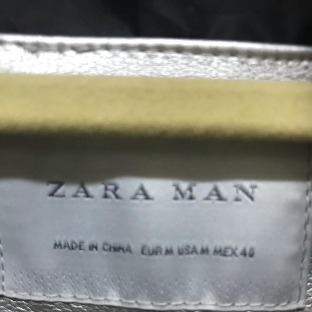 ZARA ライダースジャケット　シルバー