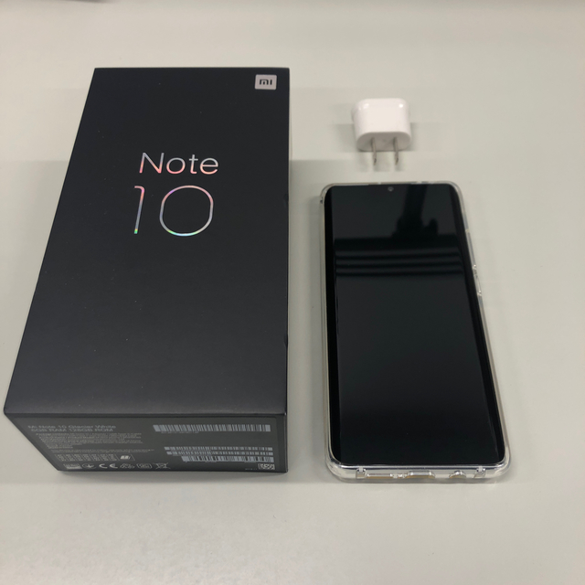 Xiaomi Mi Note10 ホワイト　極美品　動作確認のみ