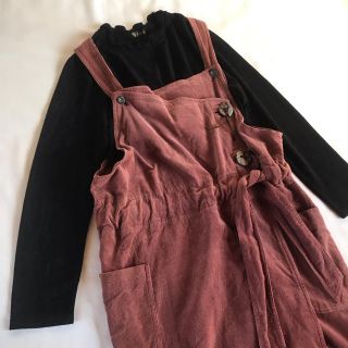 ロキエ(Lochie)のused レトロ コーデュロイ  ワンピース 古着 ヴィンテージ vintage(ロングワンピース/マキシワンピース)