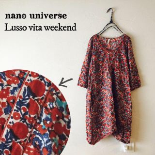 ナノユニバース(nano・universe)の美品✨ エスニックチュニックワンピ(チュニック)