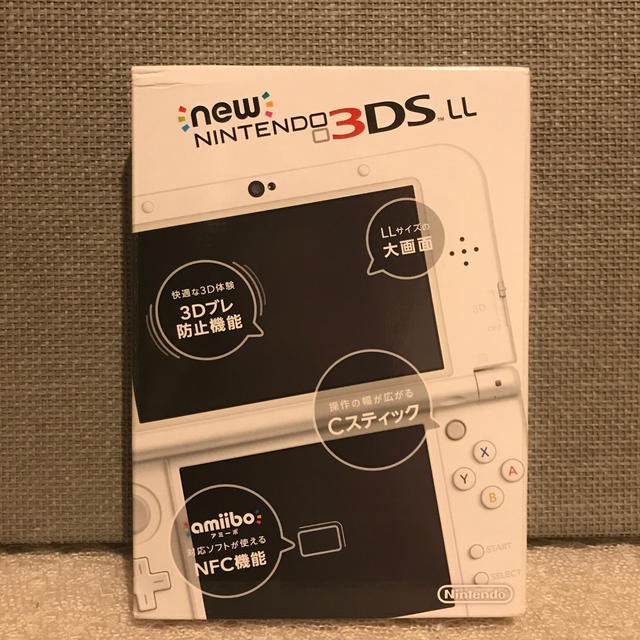 ニンテンドー3DS(ニンテンドー3DS)の【新品】NEWニンテンドー3DS LL パールホワイト エンタメ/ホビーのゲームソフト/ゲーム機本体(携帯用ゲーム機本体)の商品写真