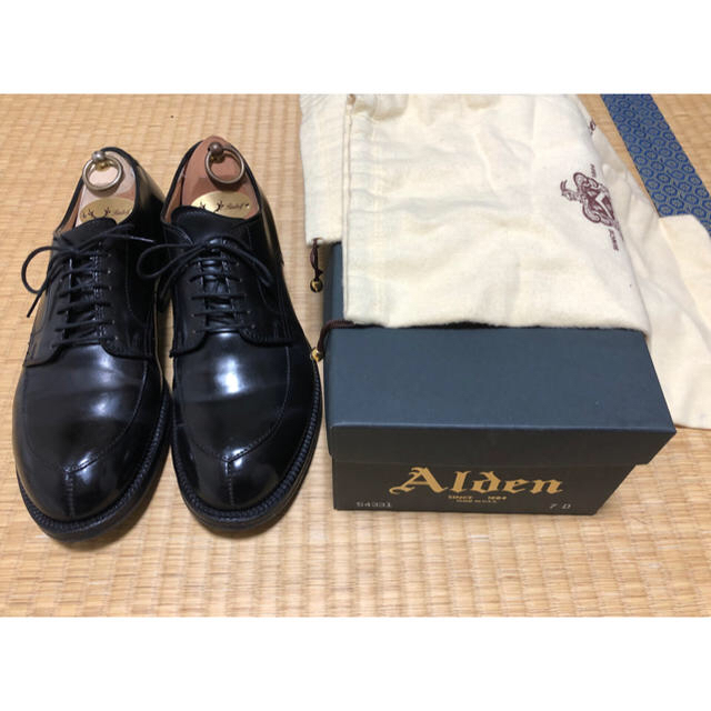 新品 】 Alden 7D コードバン 54331 一時値下【極美品・シューバッグ