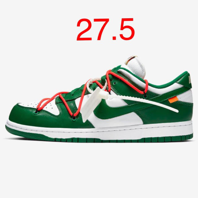 OFF-WHITE -  Nike × Off-White DUNK LOW 27.5 green