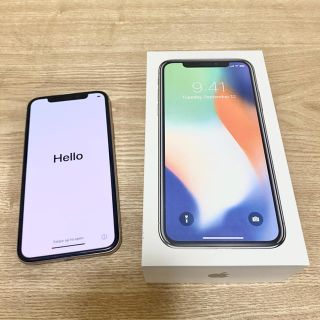 アイフォーン(iPhone)のiPhone X 256GB simフリー　(スマートフォン本体)