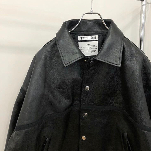 春夏新作モデル 【求】ttt_msw leather Lサイズ jacket - レザージャケット