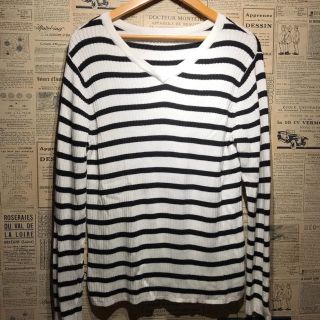 バックナンバー(BACK NUMBER)のBACK NUMBER バックナンバー ボーダーカットソー size L(Tシャツ/カットソー(七分/長袖))