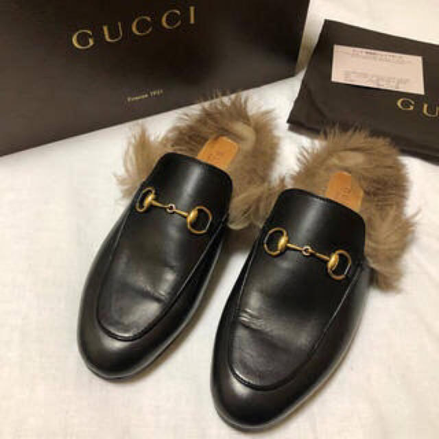 Gucci Gucci ファーローファーの通販 By た S Shop グッチならラクマ