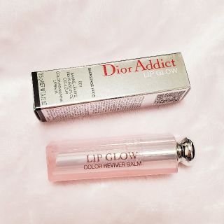 クリスチャンディオール(Christian Dior)のお値下げ中です！ディオールアディクト リップグロウ001　新品未使用(口紅)