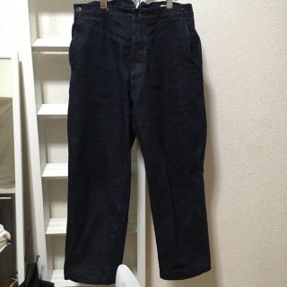 コモリ(COMOLI)の19aw comoli 14.5oz デニムオーバーパンツ サイズ1(デニム/ジーンズ)