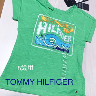 トミーヒルフィガー(TOMMY HILFIGER)のTOMMY HILFIGER♡グリーンkids Tシャツ 130 新品(Tシャツ/カットソー)