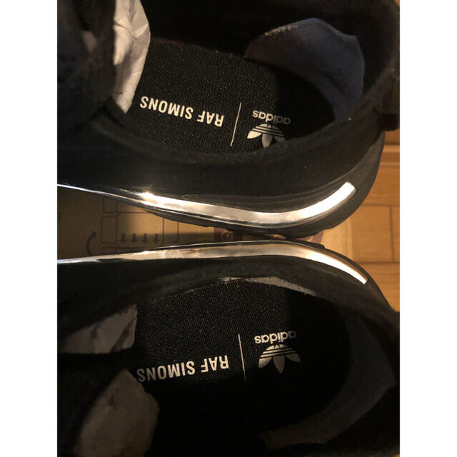 RAF SIMONS 26.0cm デトロイトランナー 黒 銀 ラフシモンズ