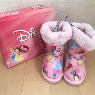 ディズニー(Disney)のディズニー　プリンセス　ムートンブーツ　18.0cm(ブーツ)