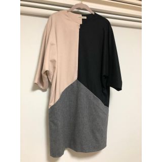 ツモリチサト(TSUMORI CHISATO)の※sho様専用　TSUMORI CHISATO カラーブロックワンピース(ミニワンピース)