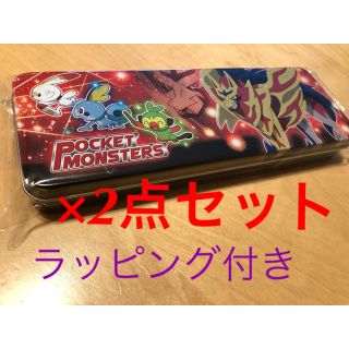 ポケモン(ポケモン)の①2点セット ☆ ラッピング付 ☆ バレンタイン ポケモン　缶ペンケース(菓子/デザート)