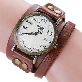 数式デザイン腕時計　二重巻　アンティーク腕時計(腕時計(アナログ))