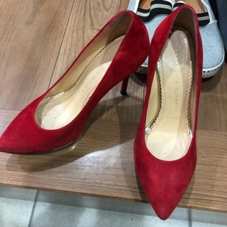 シャルロットオリンピア(Charlotte Olympia)の赤のピンヒール(ハイヒール/パンプス)