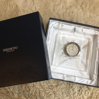 ミキモト(MIKIMOTO)のMIKIMOTO パール入り置き時計(置時計)