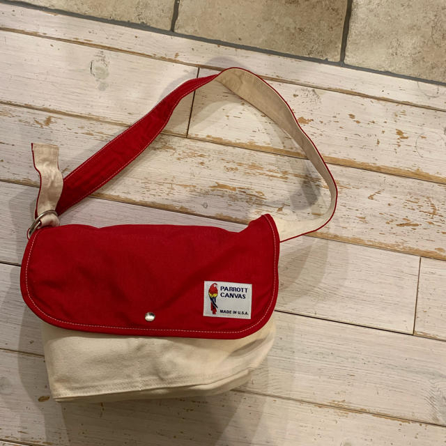 パロットキャンバス　メッセンジャーバッグ　アメリカ製 レディースのバッグ(ショルダーバッグ)の商品写真