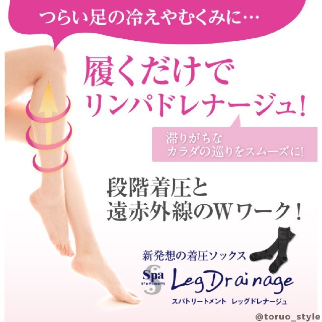 美脚応援！Be-fit＆Leg Drainage☆光電子ソックスセット S～M 3