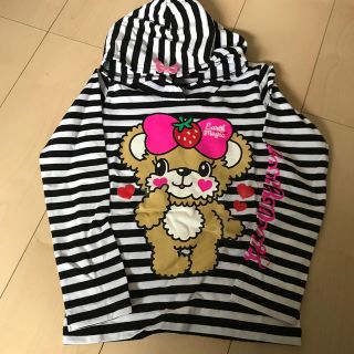 アースマジック(EARTHMAGIC)のボーダーパーカー(Tシャツ/カットソー)