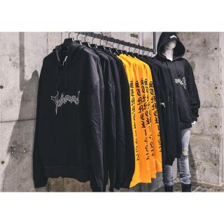 オフホワイト(OFF-WHITE)のVETEMEMES ロンt  オレンジ(Tシャツ/カットソー(七分/長袖))