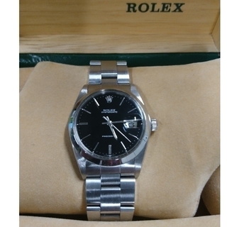 ロレックス(ROLEX)の『専用』ロレックス オイスターデイト 稀少ブラック メンズ(腕時計(アナログ))