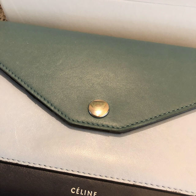 celine - CELINEセリーヌ新宿伊勢丹購入レシート有チェーンウォレット財布115000円の通販 by まつまつゆ's shop