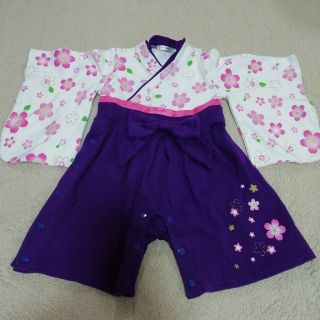 アカチャンホンポ(アカチャンホンポ)のsize80★☆ベビー袴ロンパース☆初節句☆女の子☆for baby☆girl(和服/着物)