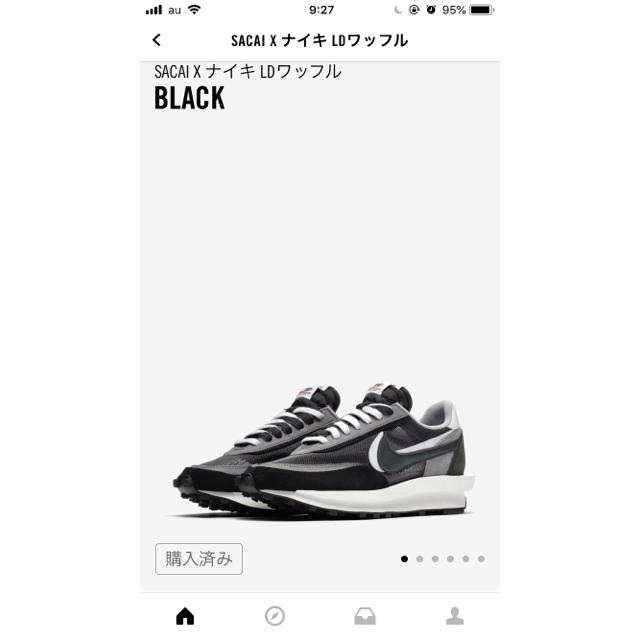 Nike sacai LDワッフル 26.5 ブラック 3