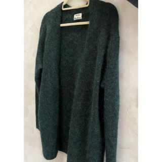 アクネ(ACNE)のAcne Studios モヘアロングカーディガン XS グリーン(カーディガン)