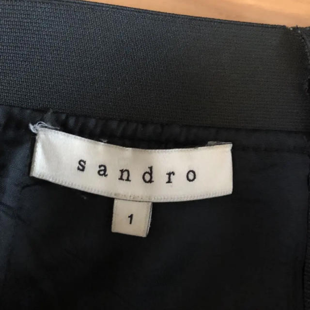 Sandro(サンドロ)のSandro Paris 異素材コンビネーション スカート レディースのスカート(ひざ丈スカート)の商品写真
