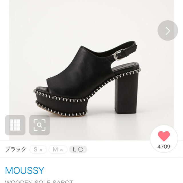 moussy WOOD SOLE SABOT Mサイズ　新品未使用レディース