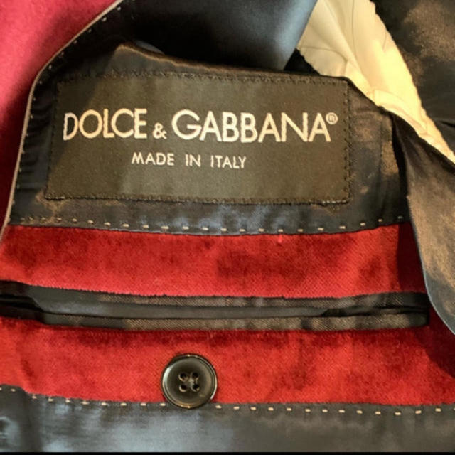 DOLCE&GABBANA(ドルチェアンドガッバーナ)の美品✨ドルガバベロアテーラードジャケット✨ メンズのジャケット/アウター(テーラードジャケット)の商品写真
