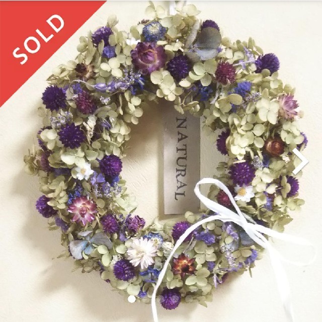 輝く高品質な アナベルと小花のGarden風 NATURAL リース リース 輝く高品質な アナベルと小花のGarden風 NATURAL リース リース