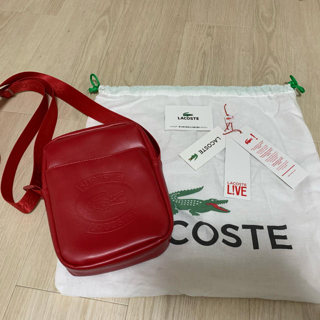 LACOSTE supreme ショルダーバッグ