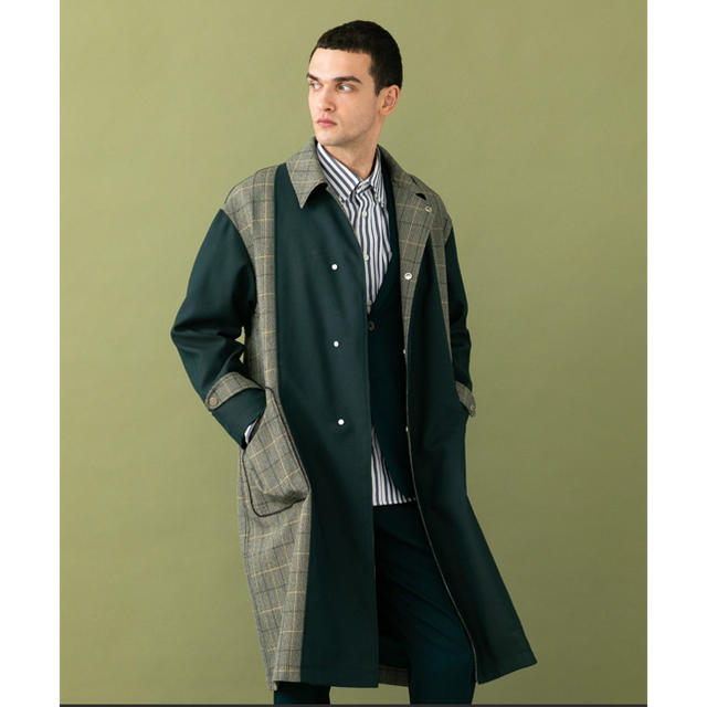 ユナイテッドトウキョウ 撥水woolリバースバルカラー メンズのジャケット/アウター(ステンカラーコート)の商品写真