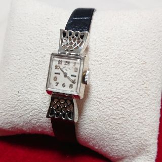 エルジン(ELGIN)の【ゆうすけ様専用】LADY ELGIN 14K純金製 レースリボン型 手巻き(腕時計)