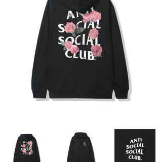 アンチ(ANTI)のanti social social clob BLACK hoody L(パーカー)