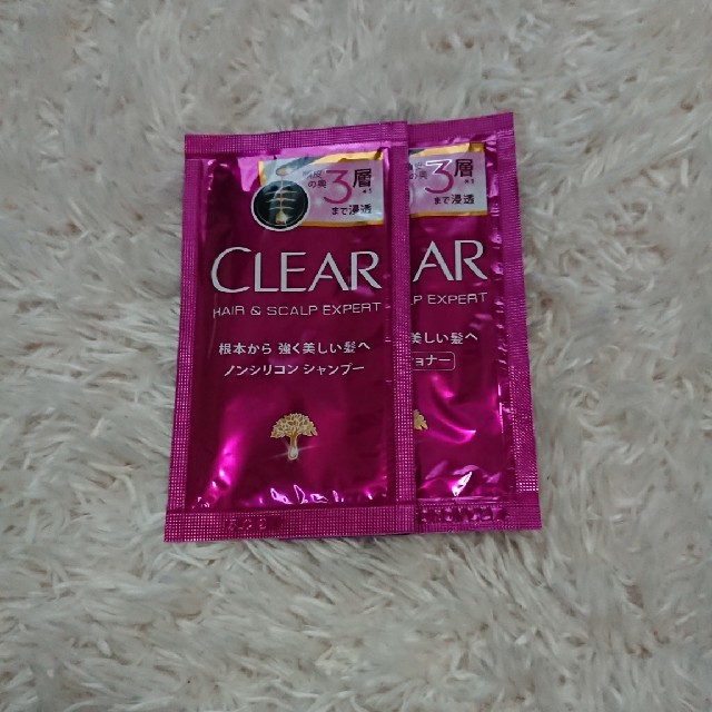 clear(クリア)のクリア シャンプー&コンディショナー10セット コスメ/美容のキット/セット(サンプル/トライアルキット)の商品写真