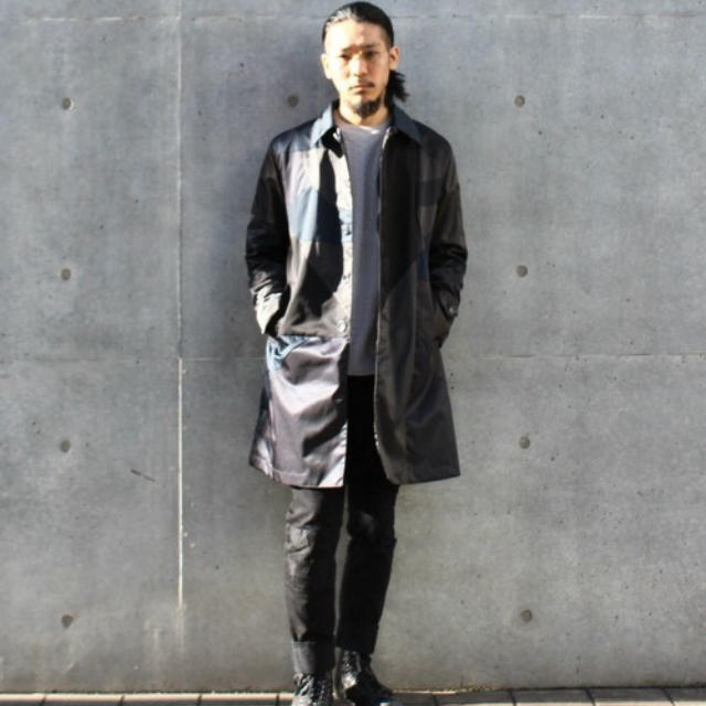 最終値下　ANREALAGE panel patchwork nyloncoat