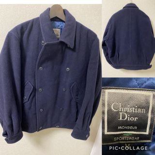 クリスチャンディオール(Christian Dior)のクリスチャンディオール　Christian Dior Pコート　スイングトップ(ピーコート)