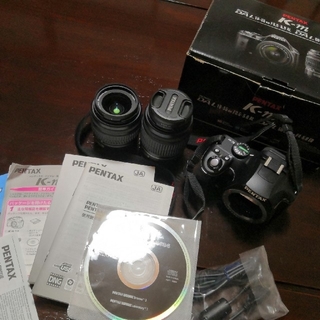 ペンタックス(PENTAX)の【一眼レフカメラ】PENTAX K-m SMC DAL5.6 200㎜(デジタル一眼)