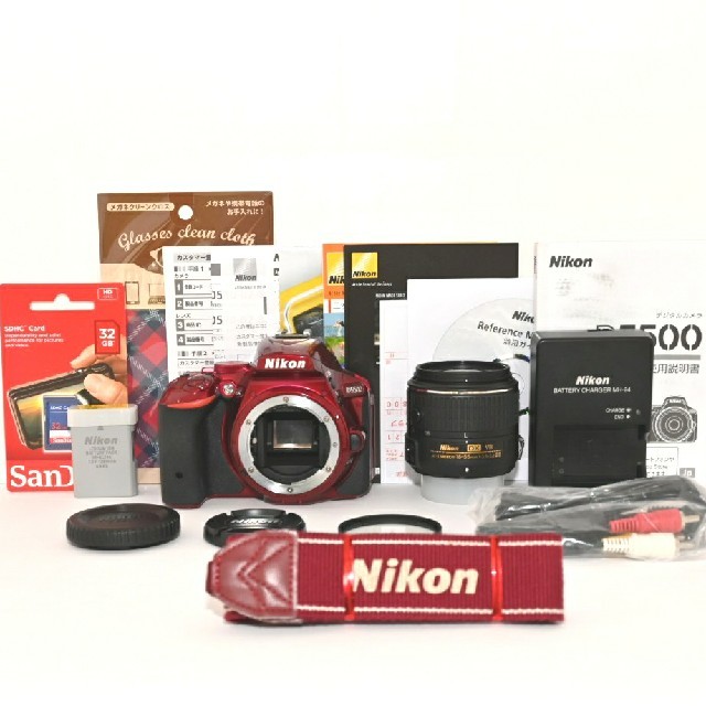 ❤Nikon❤Wi-Fi機能搭載❤超大容量32GBの新品SD付き♬D5500