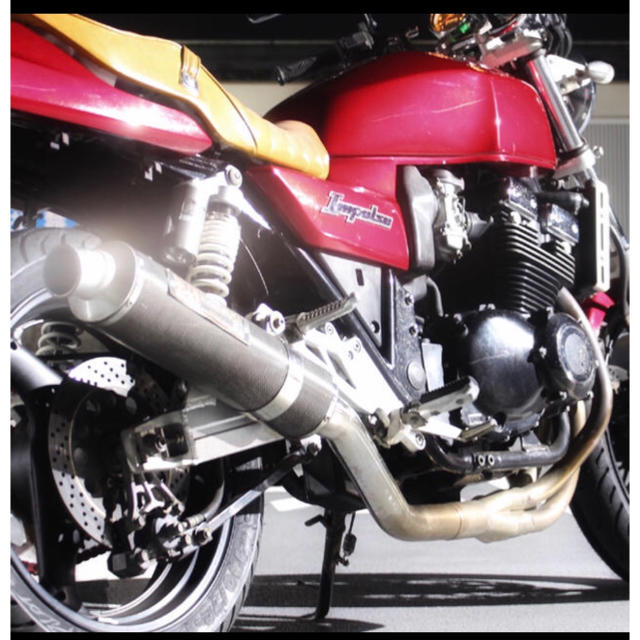スズキ(スズキ)のSUZUKI インパルス　GSX400 4気筒エンジン　ヨシムラフルエキマフラー 自動車/バイクのバイク(パーツ)の商品写真