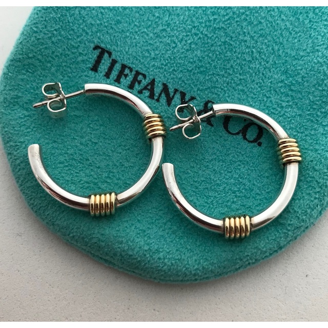 Tiffany & Co. - Tiffany バンドウィズ2ワイヤーピアス 美品 希少の